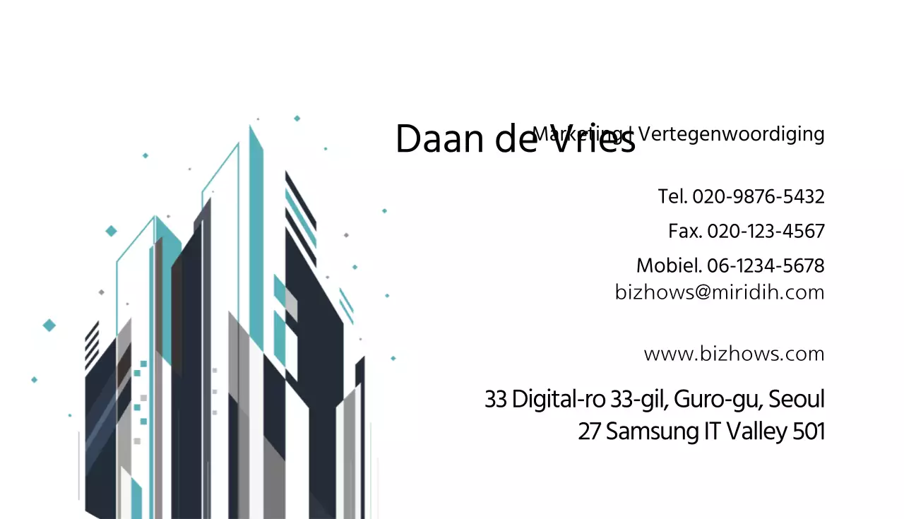 Zakelijke visitekaartjes