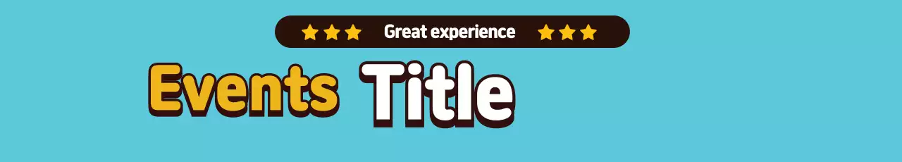 Banner de anúncio de eventos retrô azul