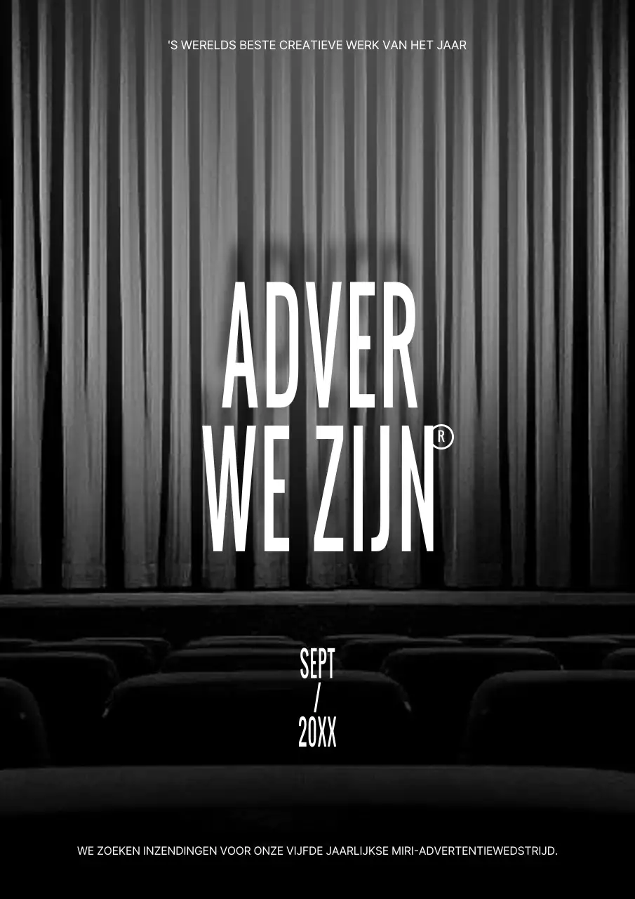 Oproep tot inzendingen voor zwart-wit geënsceneerde conceptadvertenties