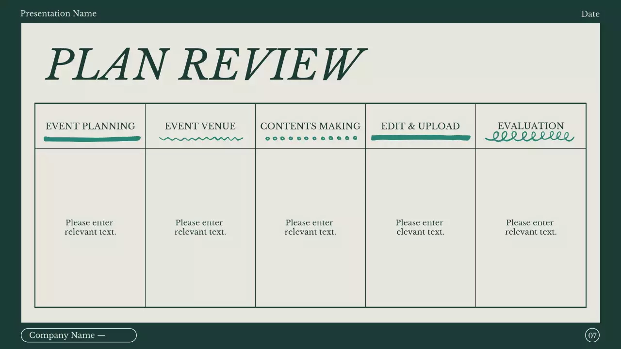 Green Classic Marketing Notes Guide Presentation