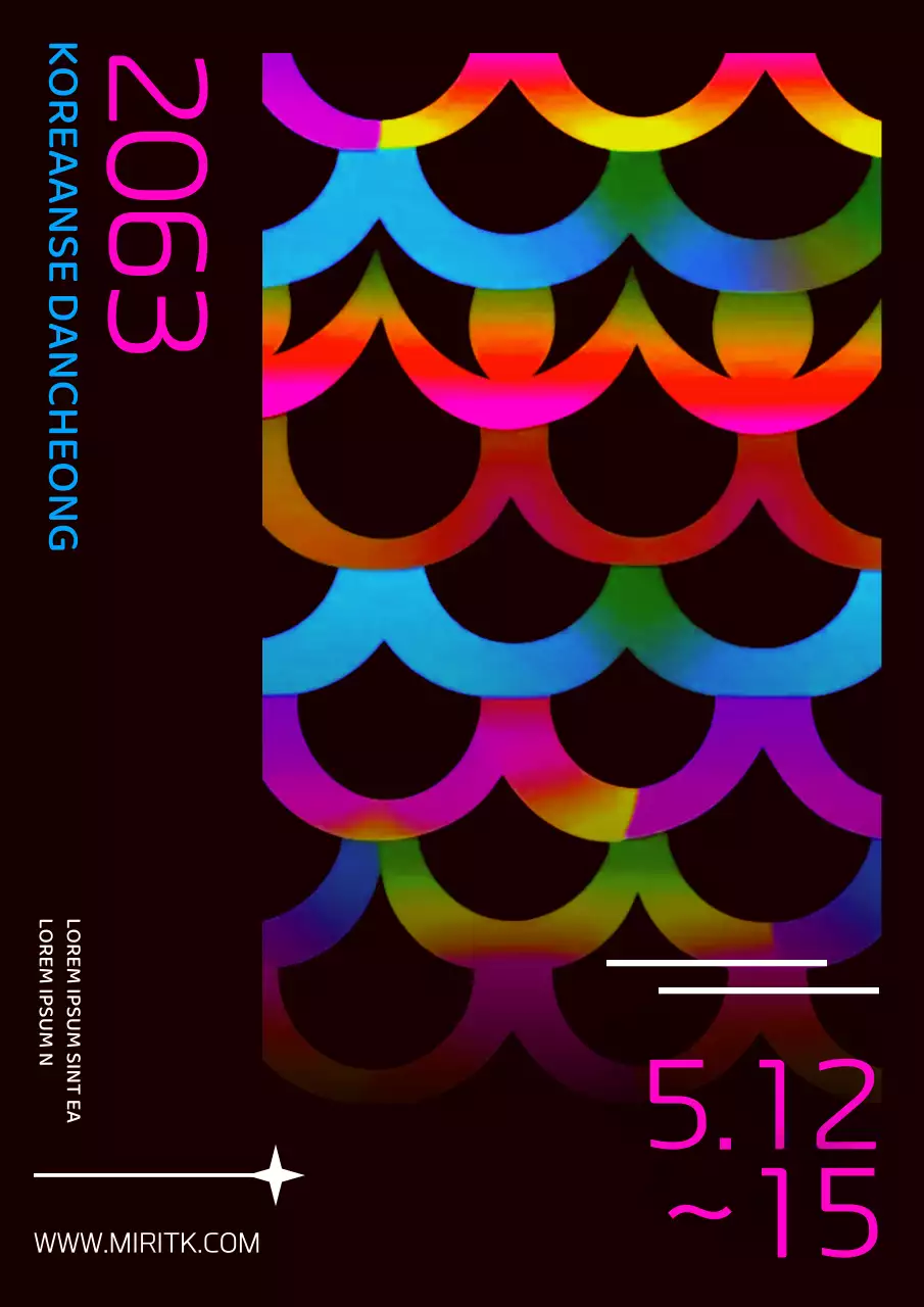 Introductie van een kleurrijke tentoonstelling van cirkelvormige patroonpunten