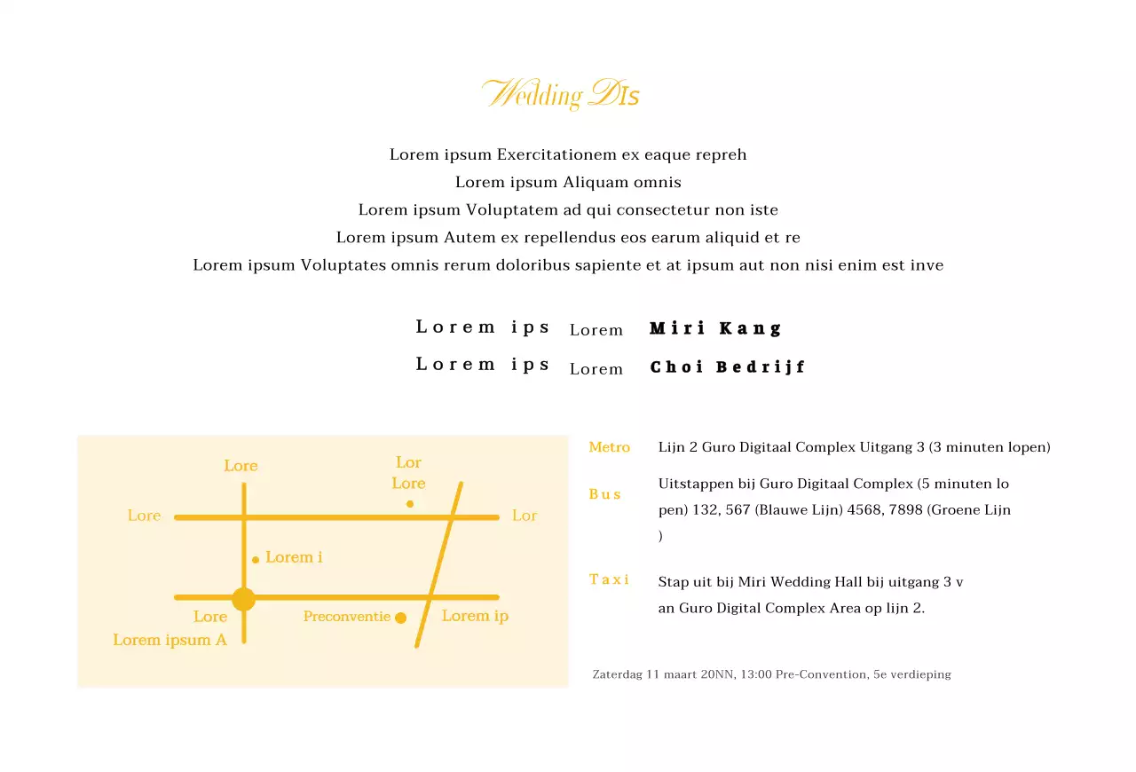 Huwelijksuitnodigingen met een zacht curve-concept