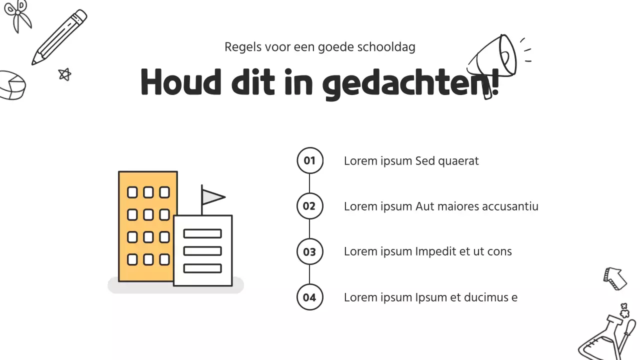 Een schattig cv voor basisschoolleraren in wit en geel