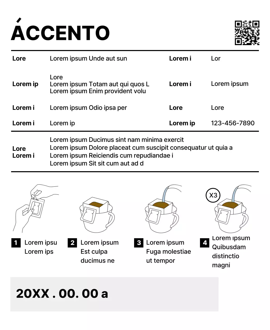 Design semplice con forme multicolori come accenti