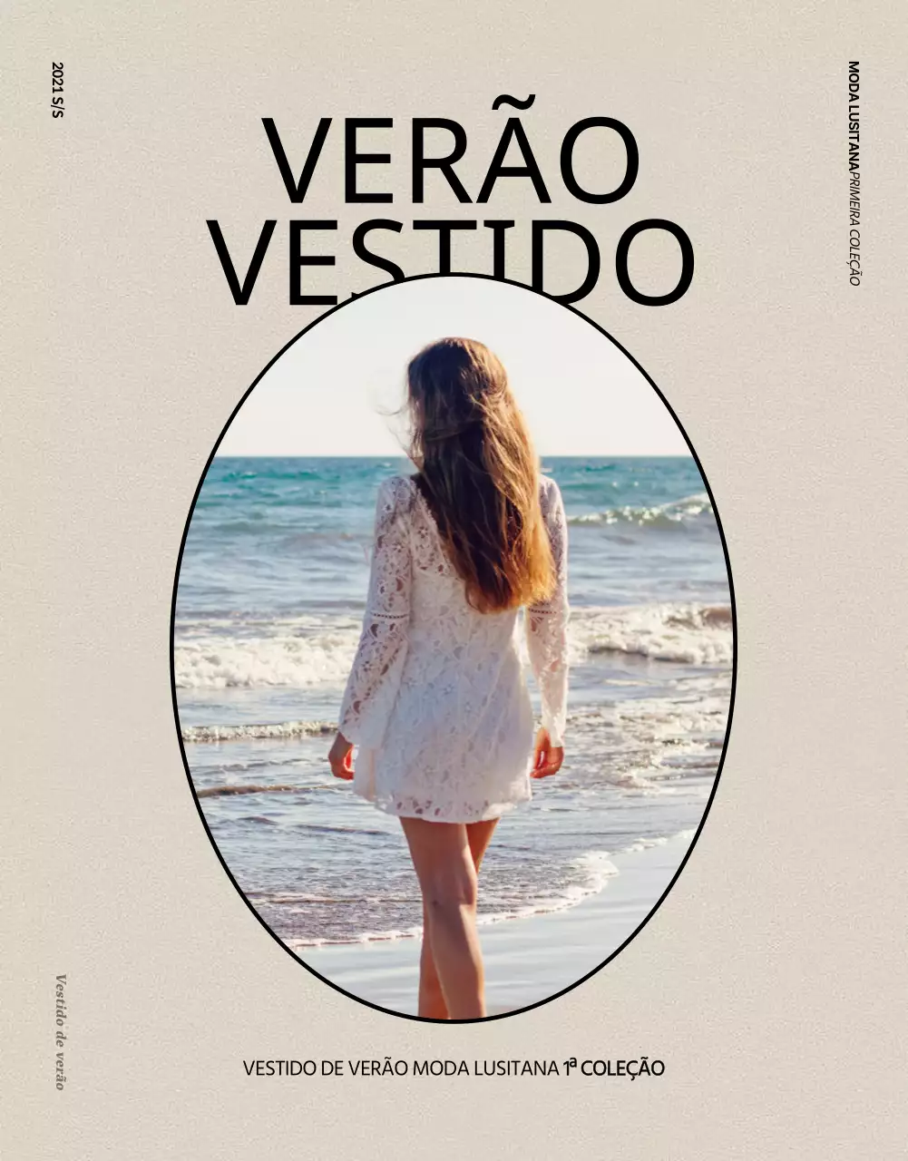 Vestido de verão com um pormenor de design emocional