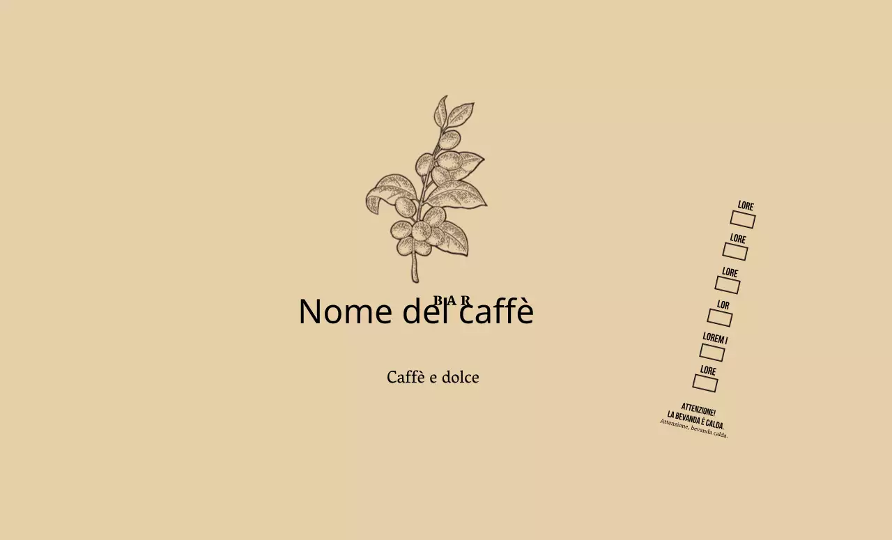 Illustrazione floreale botanica beige