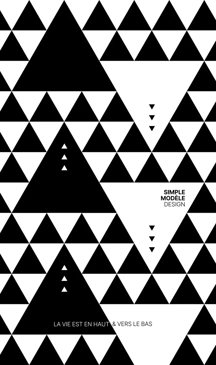 Motif moderne en noir et blanc