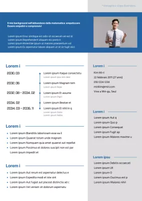 Una storia di tutoraggio pulita e blu