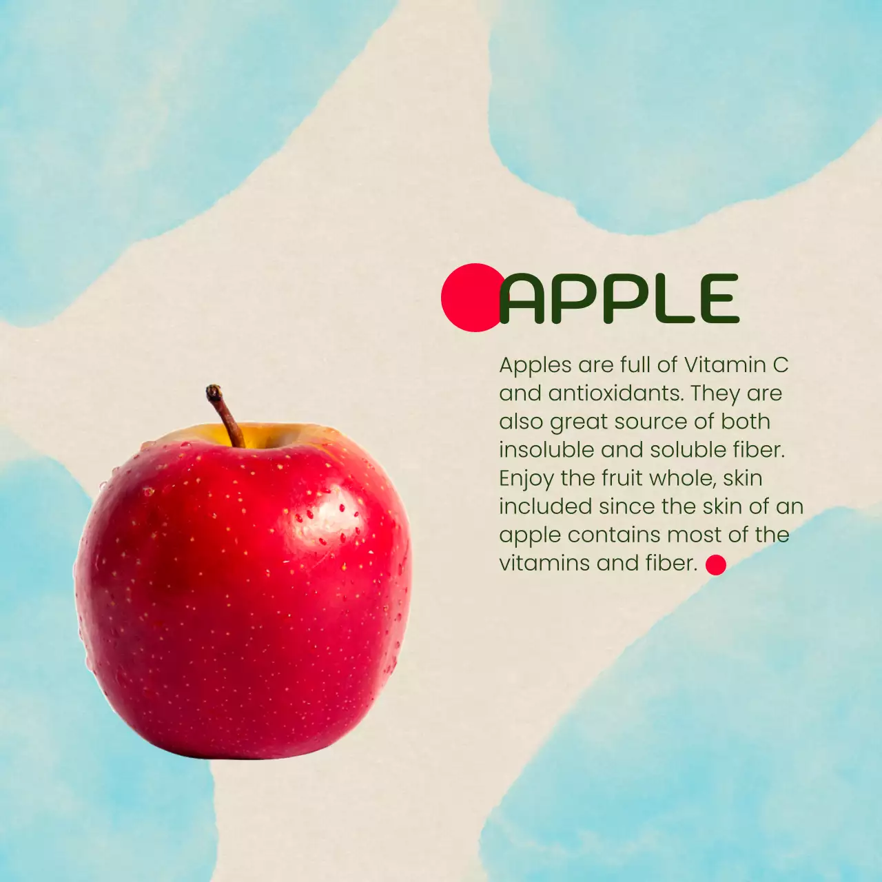 Beige Minimal Autumn Fruits Guide Social Media Post