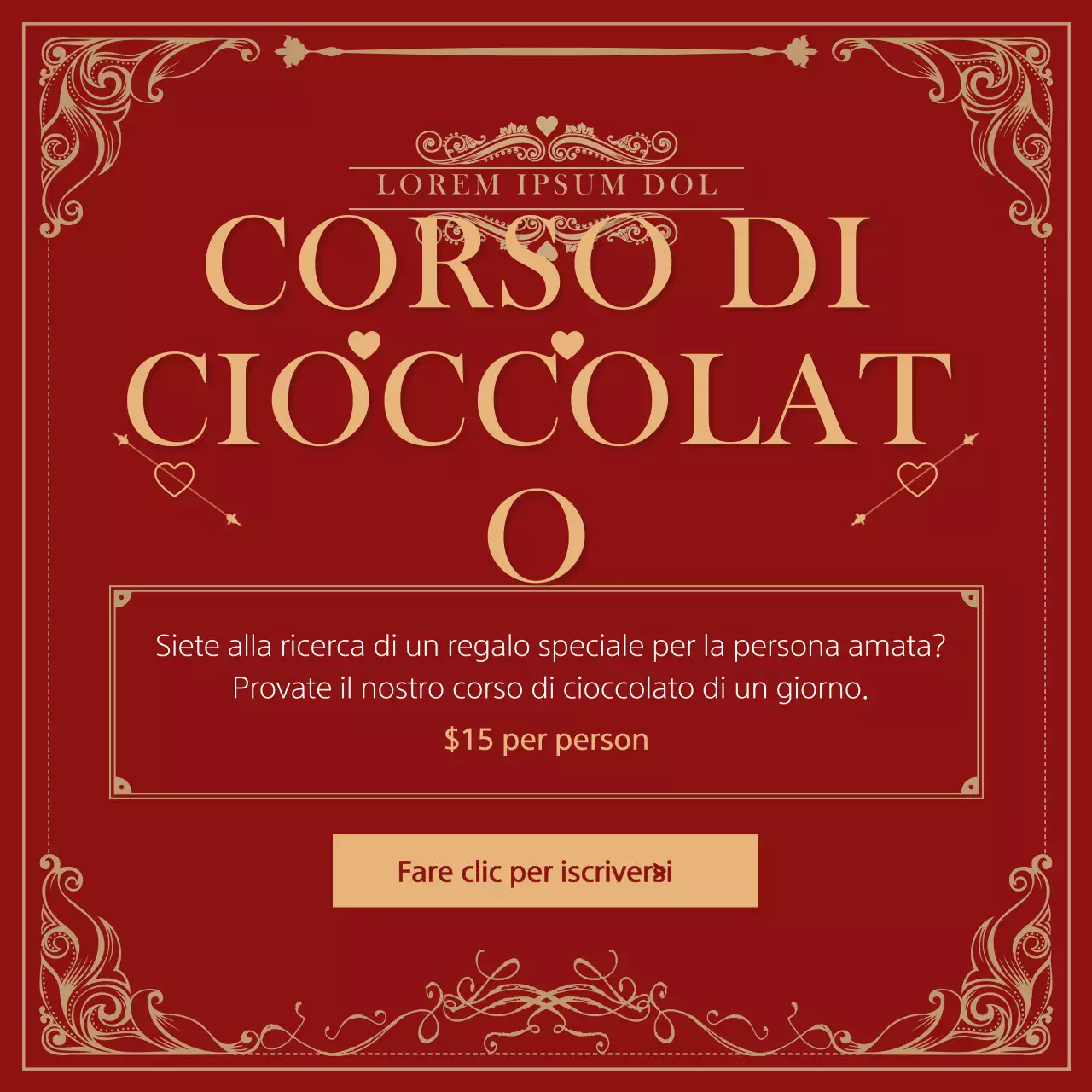 Corso giornaliero di San Valentino di Frame Concept