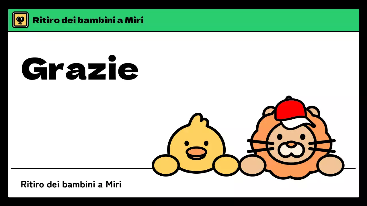 Campo invernale per bambini dallo stile simpatico in azzurro e verde