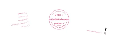 Bianco Rosa Neat Symbols Cafe