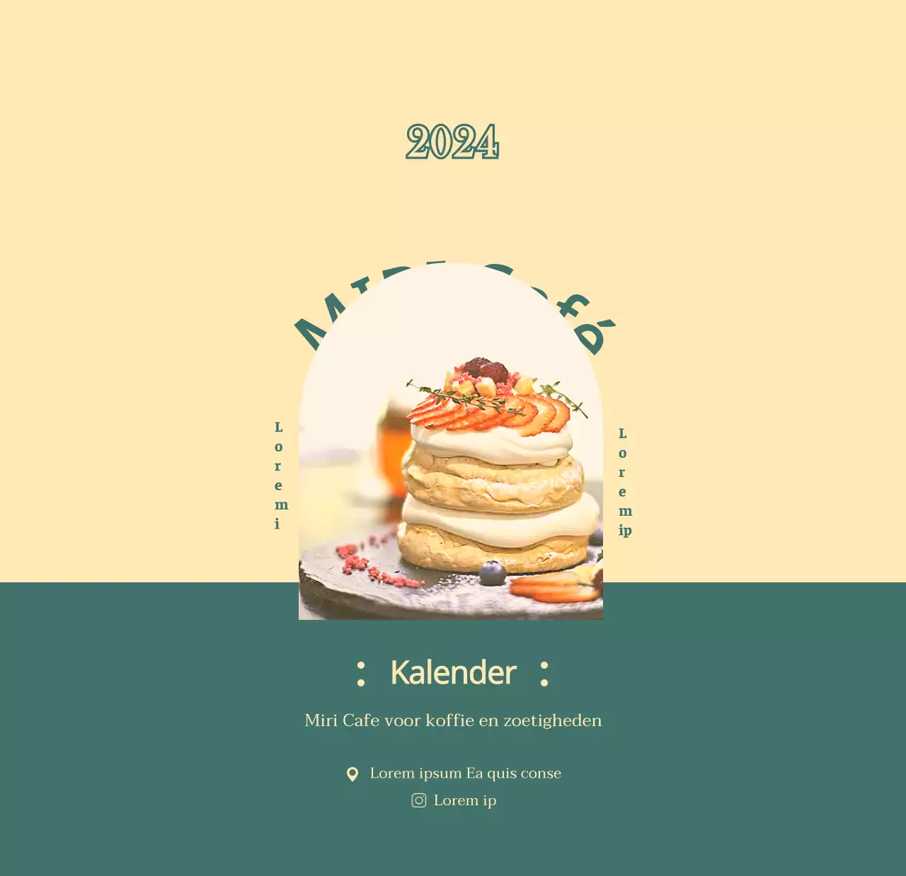 Cafékalender met aanbevelingen voor drankjes van de maand