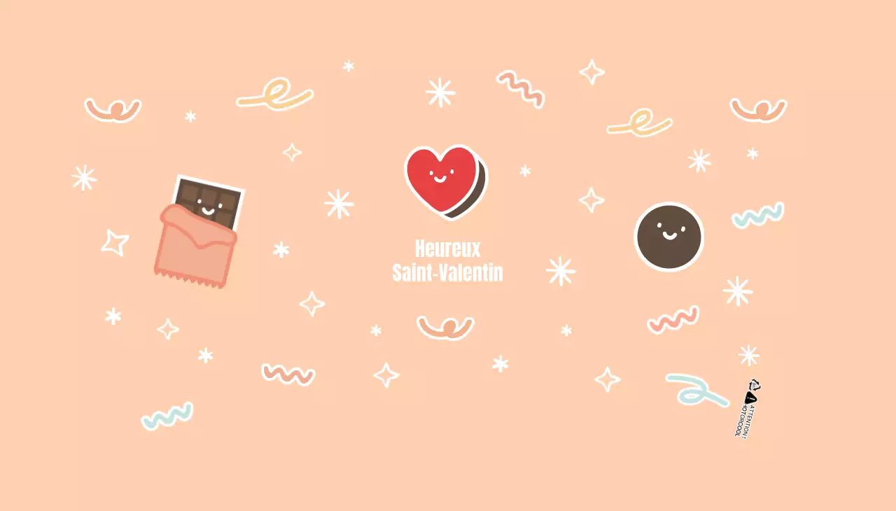 Gobelets en papier en forme de chocolat pour la Saint-Valentin