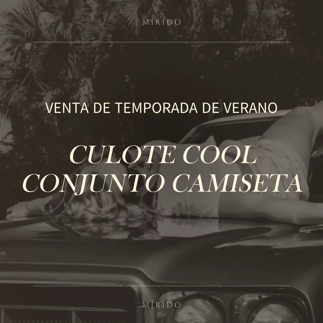 Un concepto sencillo de venta en marrón y amarillo claro