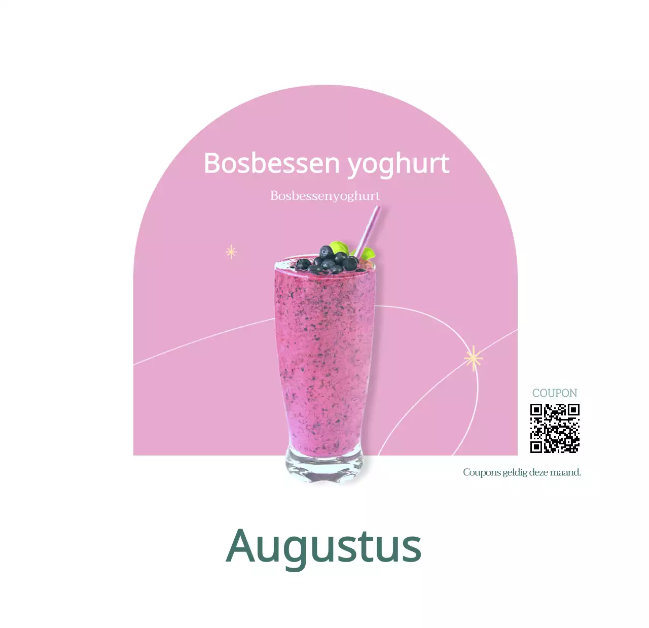 Cafékalender met aanbevelingen voor drankjes van de maand