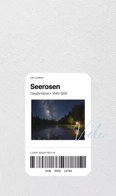 Schlanke Typografie und meisterhafte Fotografie im Ticketkonzept