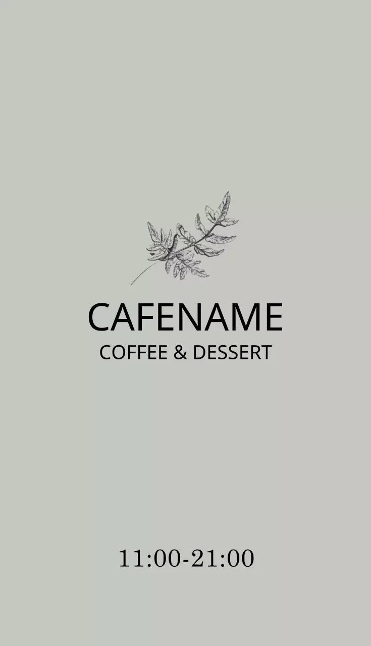 Cartão de visita promocional de café minimalista cinza