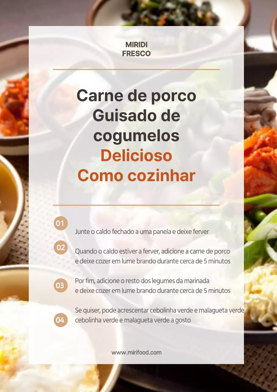 Cartaz de receita de ramen simples, fotogénico e fácil de seguir
