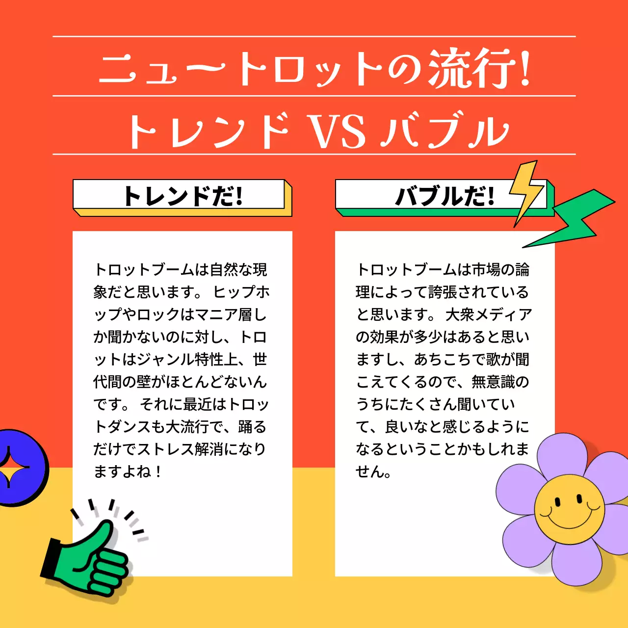 オレンジ ポップ 音楽 ポスター Instagram カルーセル