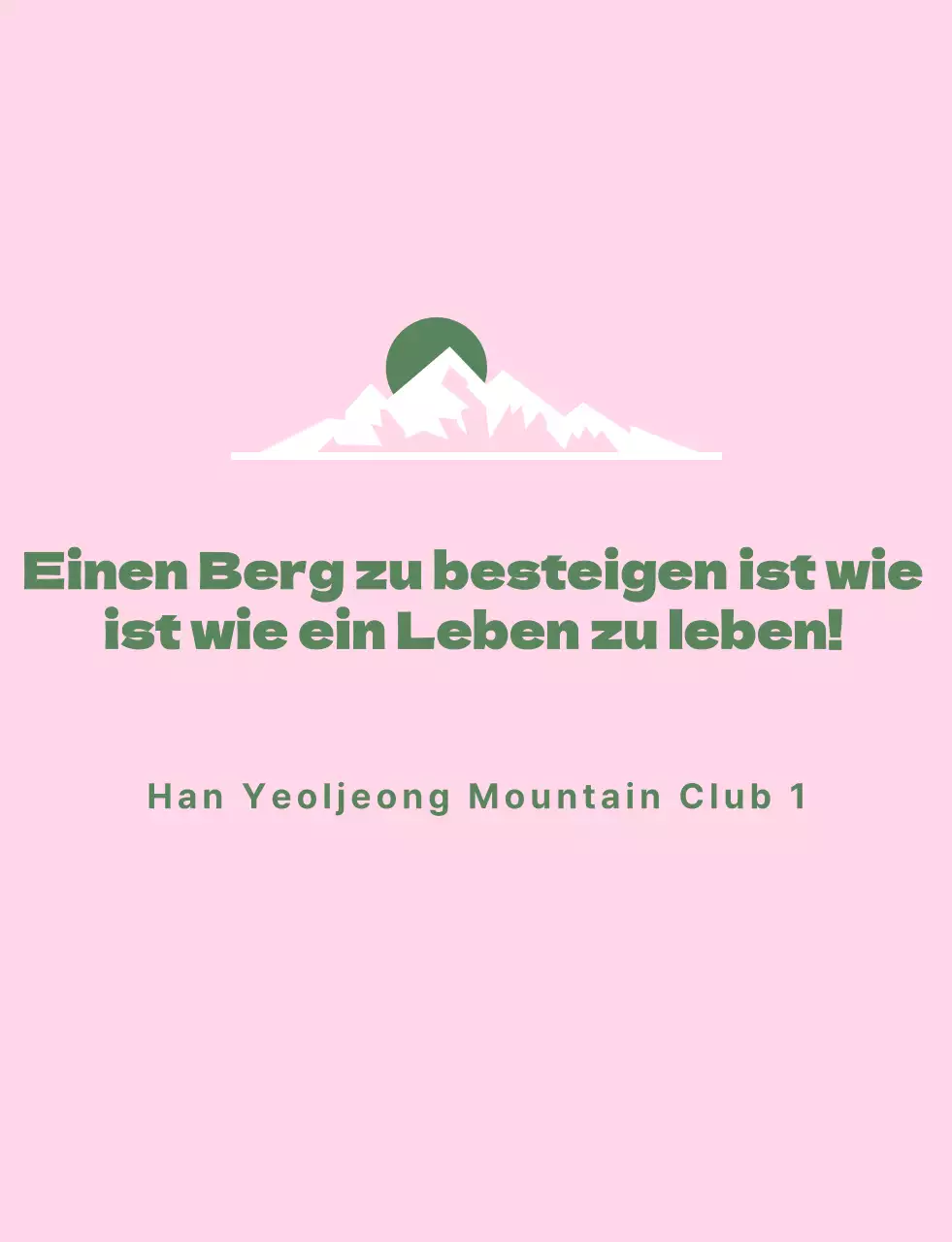 Uniform eines Bergsteigervereins mit Bergmotiv