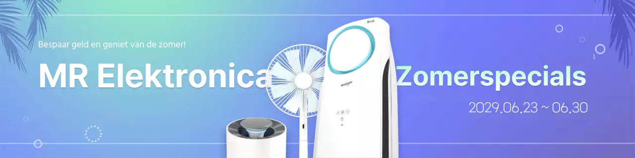 Elektronica te koop in mint en blauwe kleurverlopen