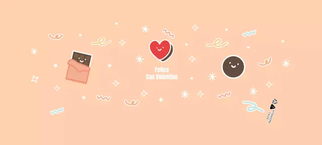 Tazze di carta al cioccolato rosa di San Valentino