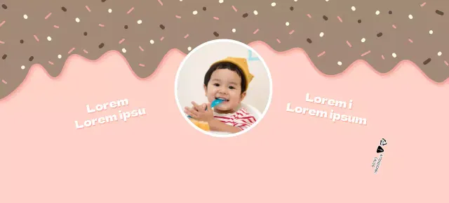 Coppette di carta rosa per gelato di buon compleanno