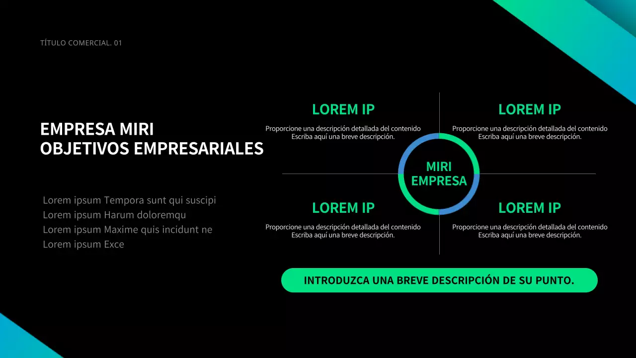 Negocios en negro y degradados