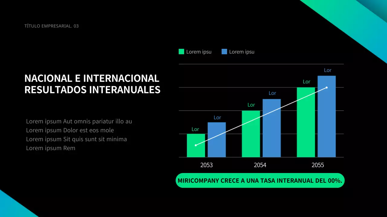 Negocios en negro y degradados
