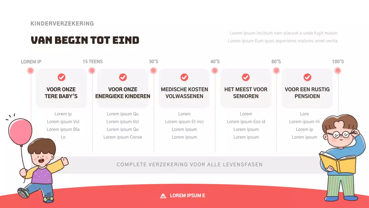 Schattig voorstel voor kinderverzekering in roze