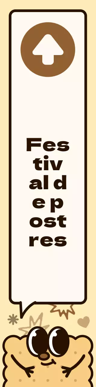 Combinación de colores marrón y rosa Simpáticos personajes de galletas y bocadillos estilo ilustración Cómo llegar a la fiesta de los postres