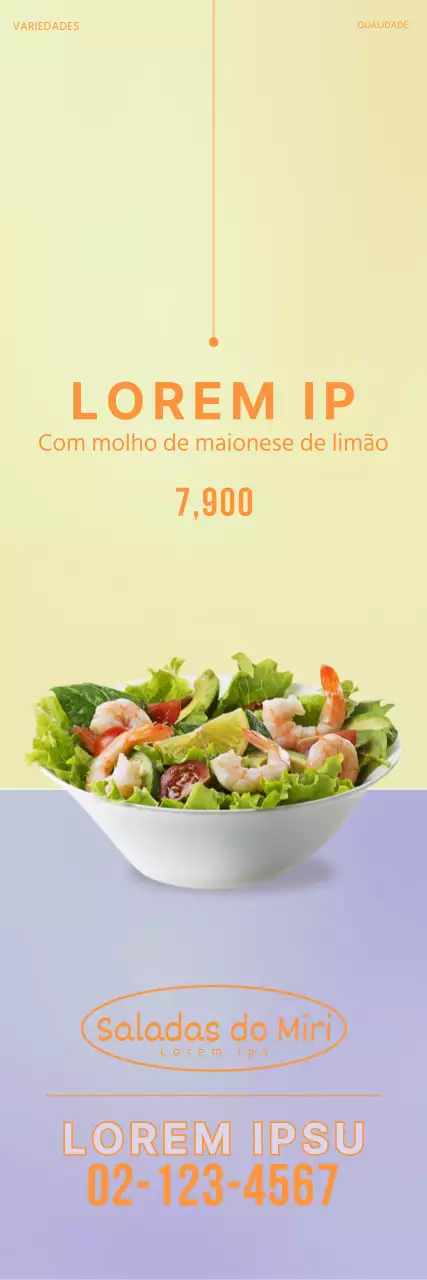 Faixa de salada simples roxa