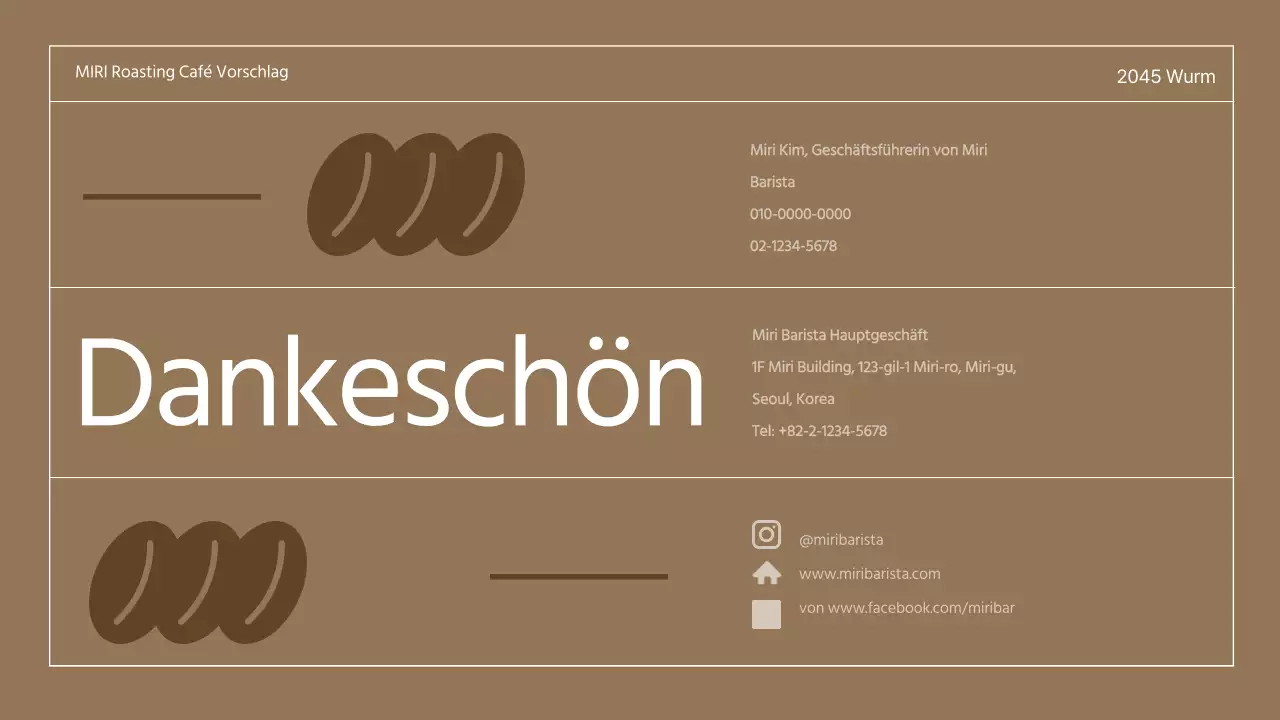 Brown 3D Illustration Retro Konzept Cafe Vorschlag für ein Cafe