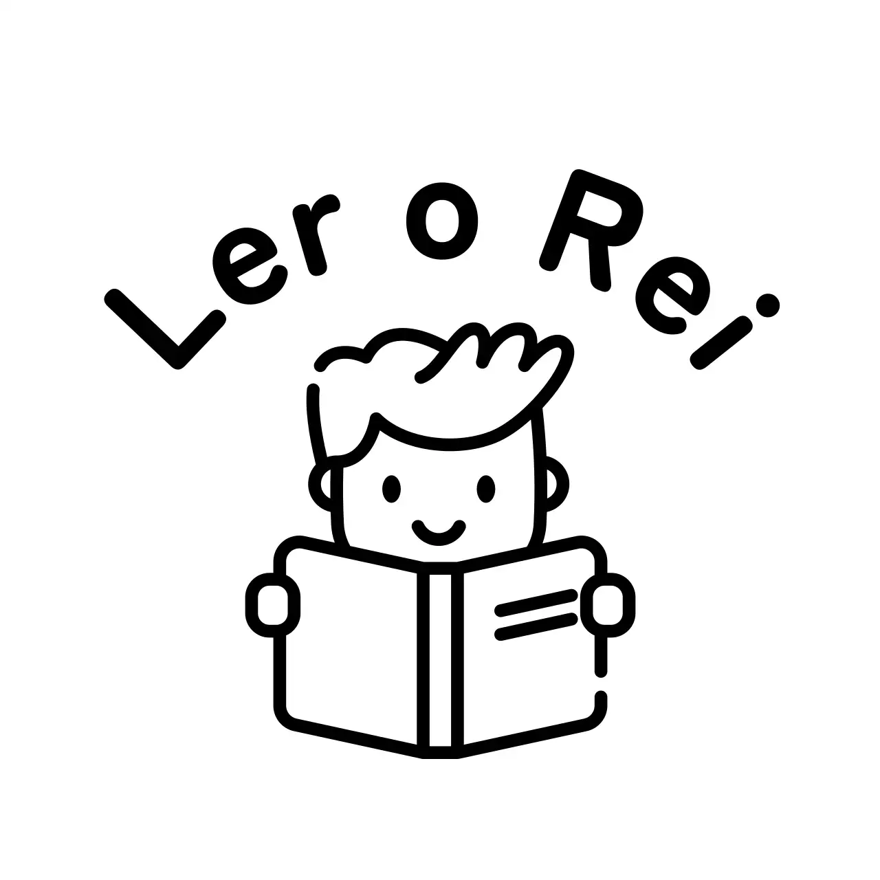Rei da leitura simples com ilustração de um homem negro a ler