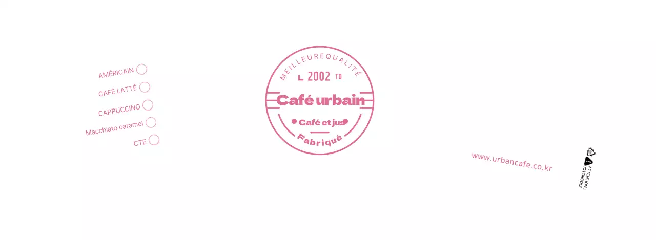 Blanc Rose Neat Symbols Cafe