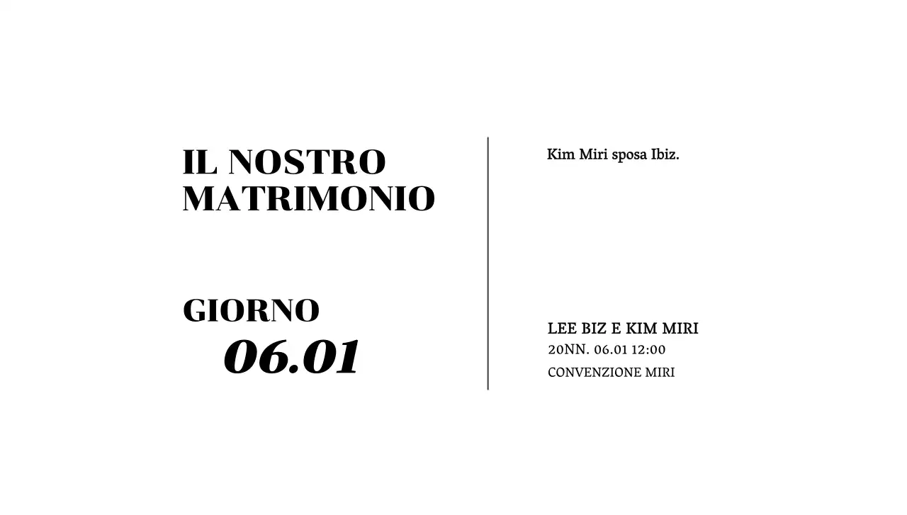Busta per cartolina di invito a nozze con testo nero