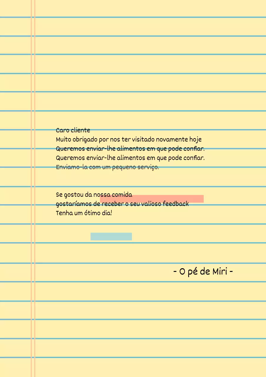 Bloco de notas simples com design de poster em amarelo