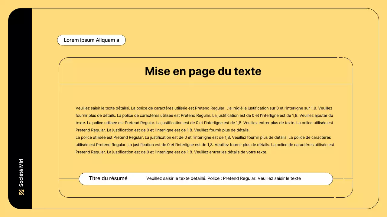 Illustration d'entreprise avec des lignes simples et la couleur jaune