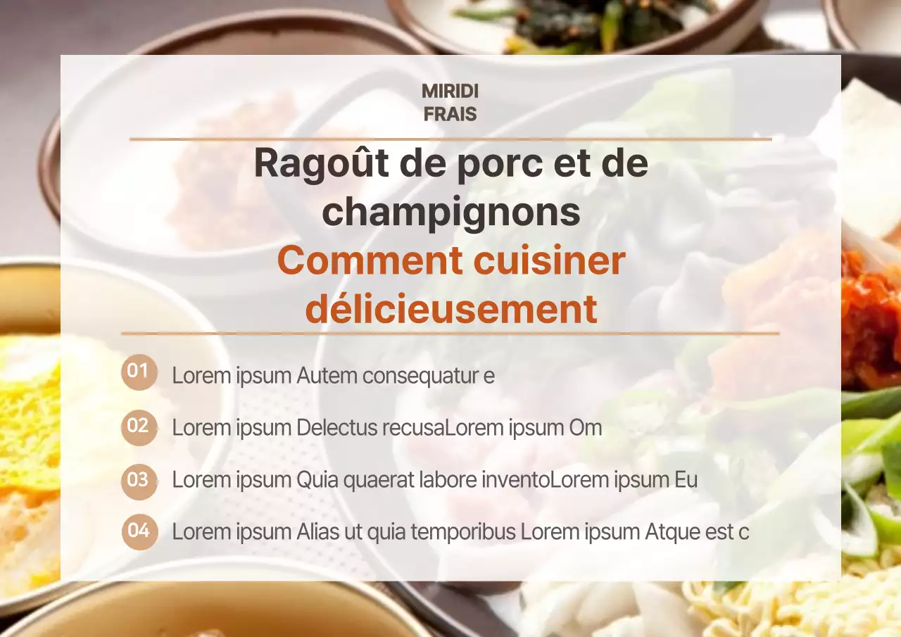 Restaurant photographie alimentaire recettes