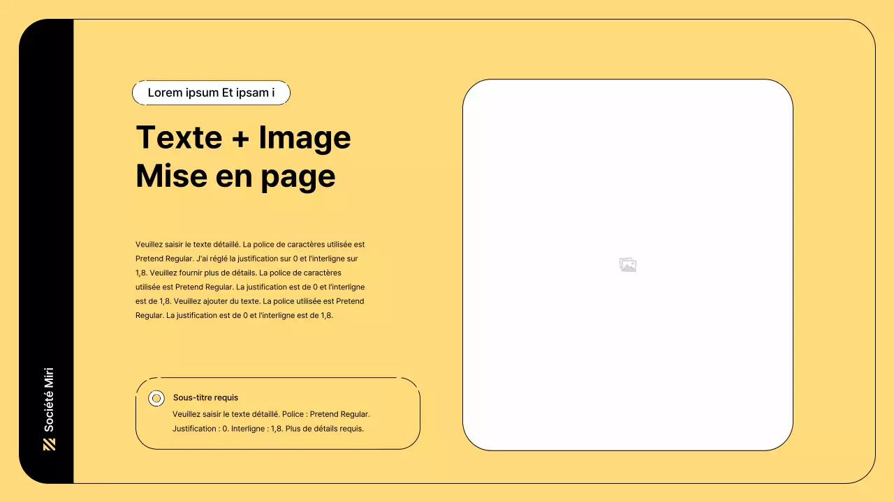 Illustration d'entreprise avec des lignes simples et la couleur jaune
