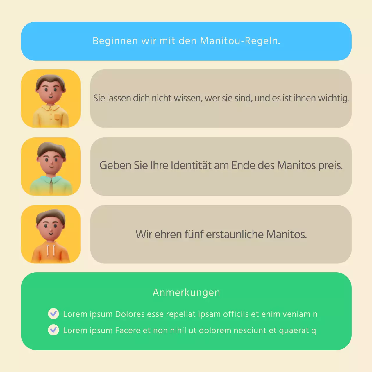 3D stereoskopisches Manito-Event in Pastellfarben