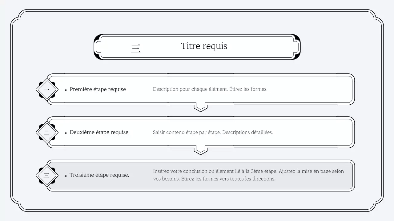 Kit de présentation simple de style oriental