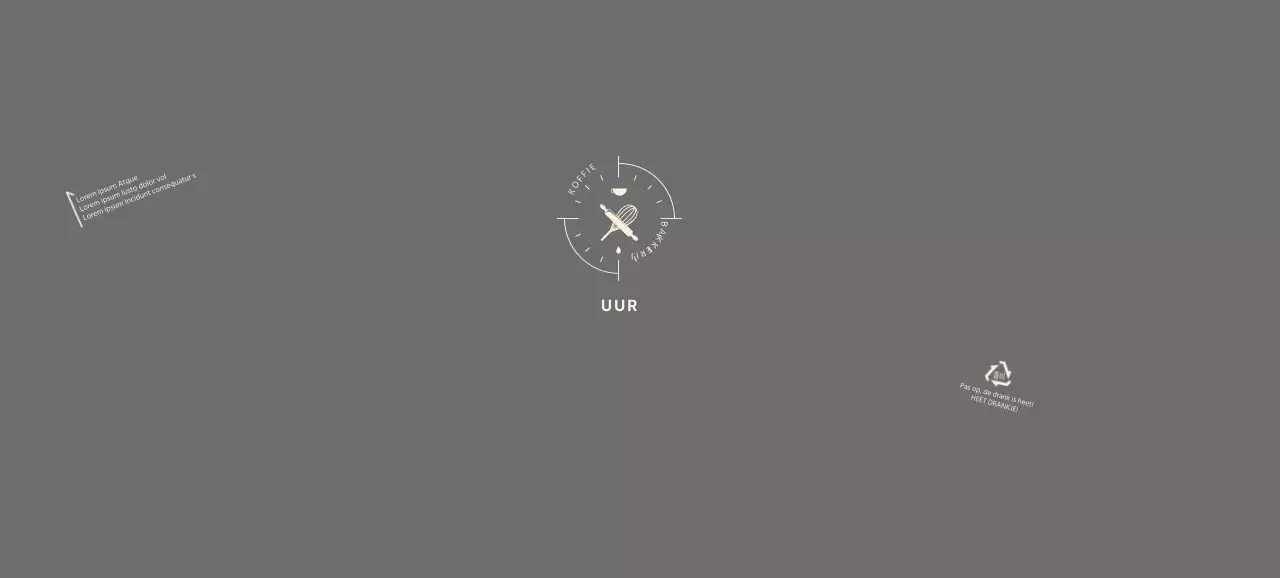 Grijs icoon bakkerij café