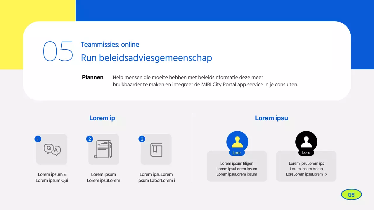 Een prachtig limoengroen en blauw supportersactiviteitenverslag