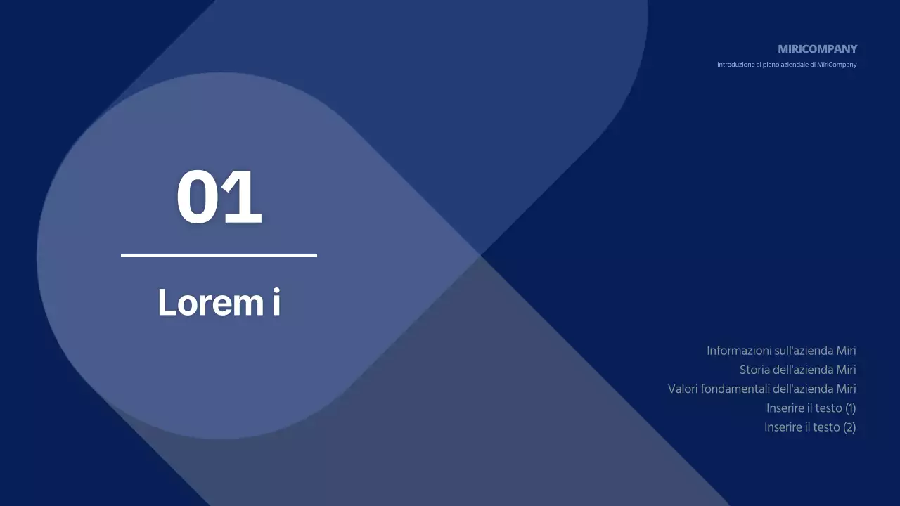 Blu navy semplice relazione sul business plan aziendale