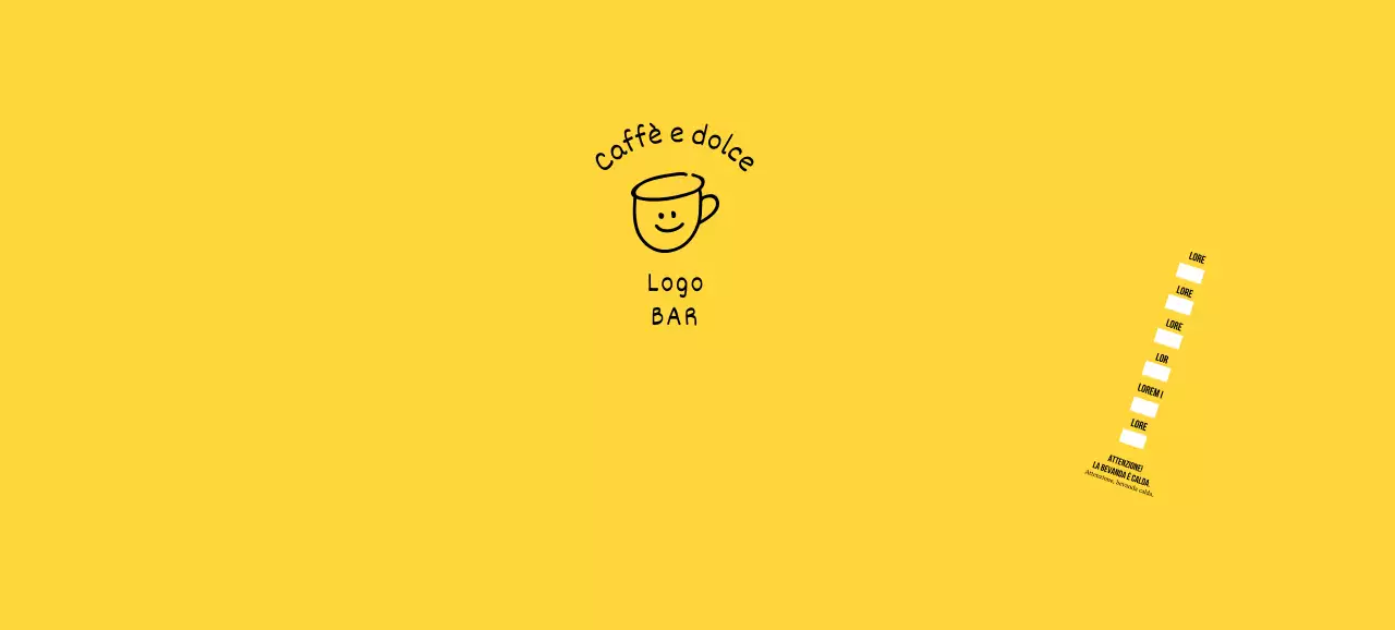 Illustrazione gialla disegnata a mano