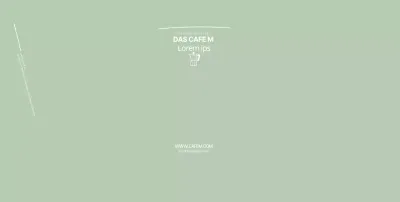 grüne illustration sauberes café