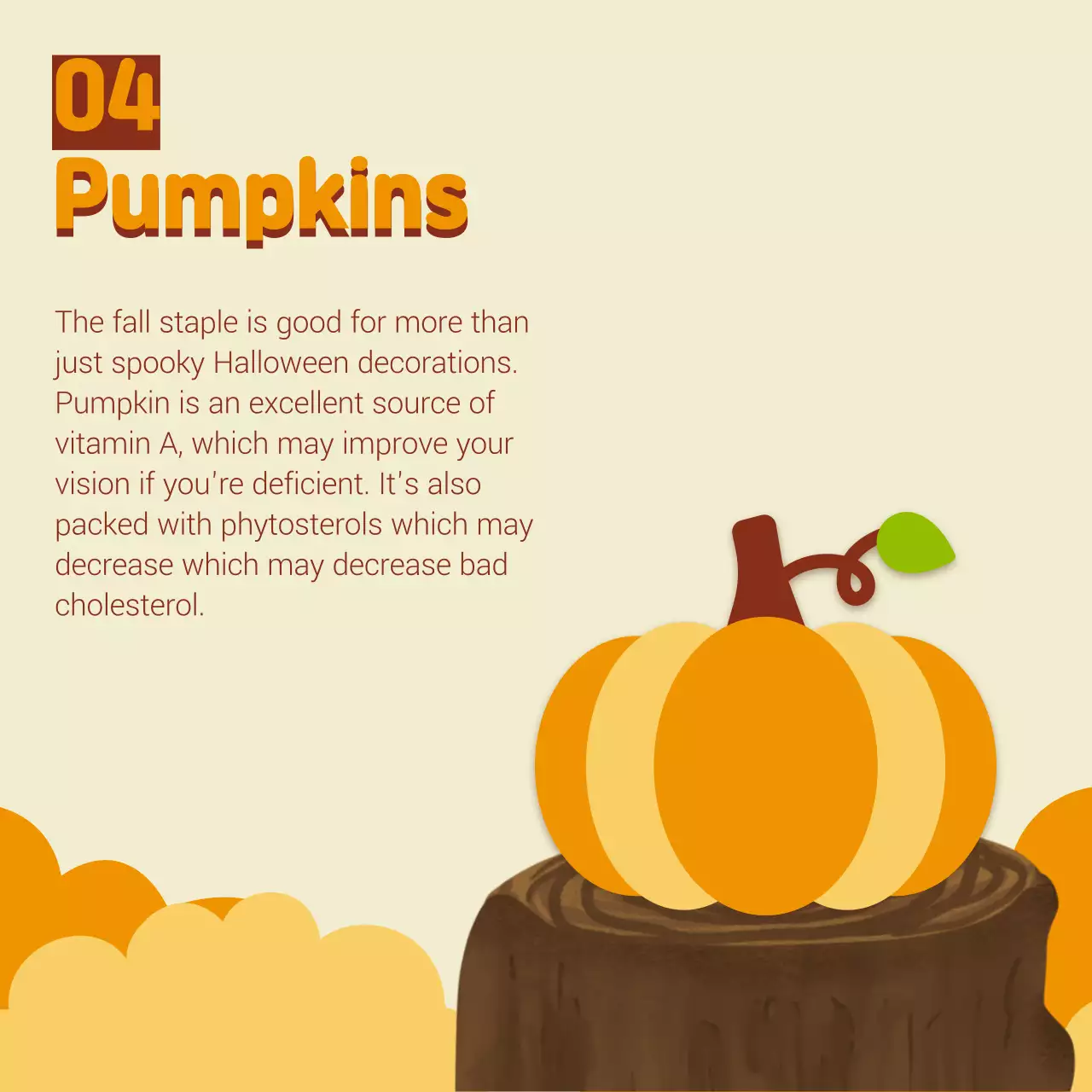 Orange Retro Autumn Guide Social Media Post