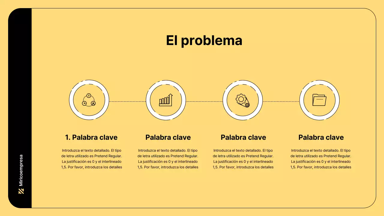 Ilustración empresarial de líneas sencillas y color amarillo